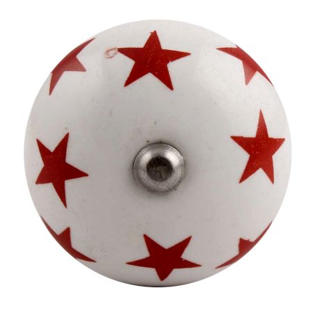 Red Star Ceramic Wine Stopper